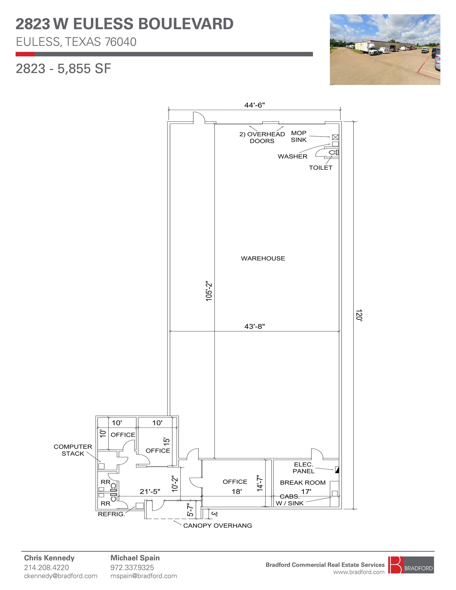 2801-2807 W Euless Blvd, Euless, TX à louer Plan de site– Image 1 sur 1