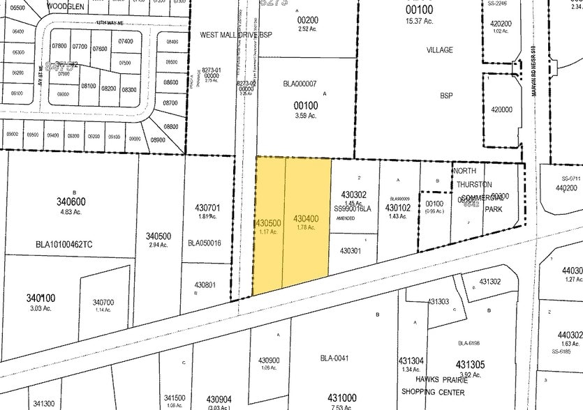 1110 Galaxy Dr NE, Lacey, WA à vendre - Plan cadastral – Image 3 sur 5