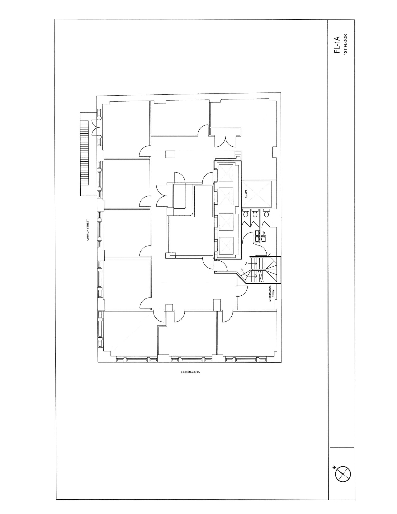 30 Vesey St, New York, NY à louer Plan d’étage– Image 1 sur 1