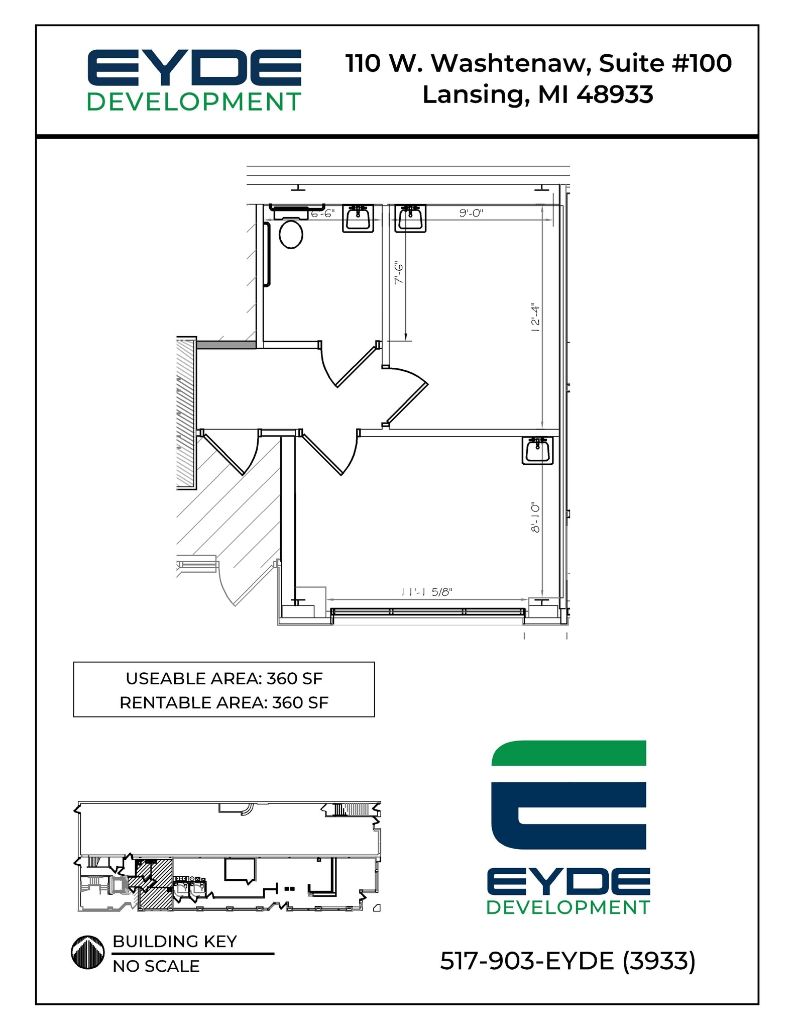110 W Washtenaw St, Lansing, MI à louer Plan de site– Image 1 sur 1