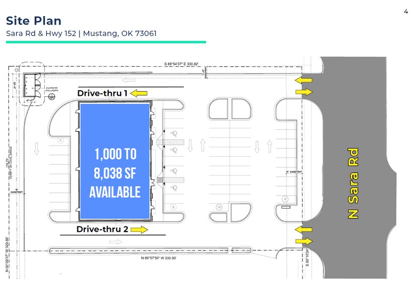 215 N Sara Rd, Mustang, OK à louer - Plan de site – Image 1 sur 1