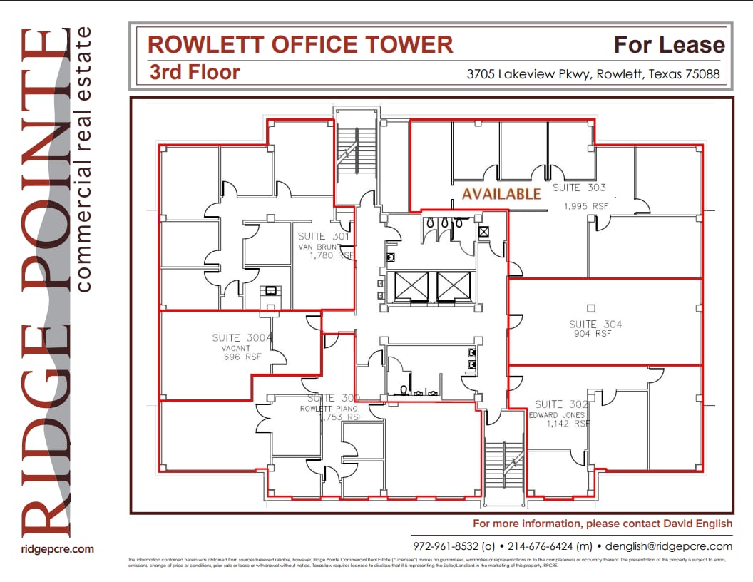 3705 Lakeview Pkwy, Rowlett, TX à louer Plan d’étage– Image 1 sur 1