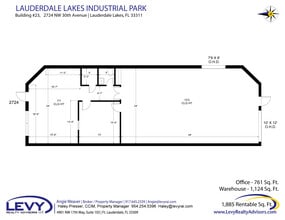 2696 NW 31st Ave, Lauderdale Lakes, FL à louer Plan d’étage– Image 2 sur 2