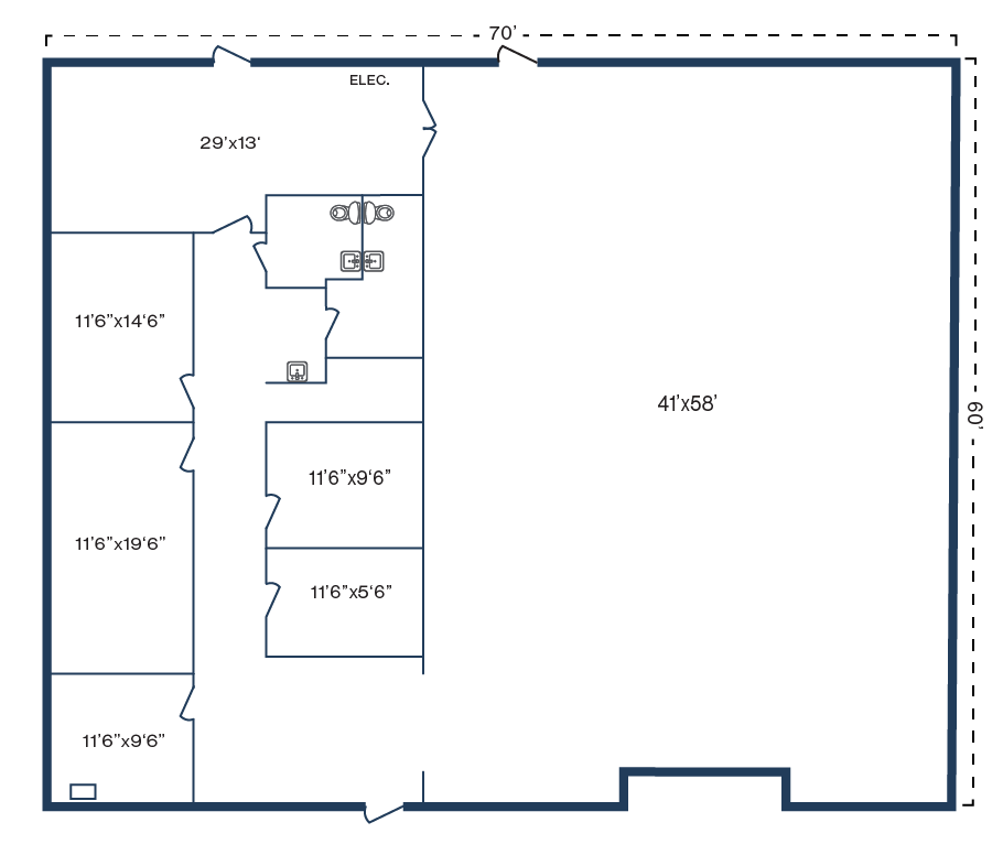5956 Berry Brook Dr, Houston, TX à louer Plan d’étage– Image 1 sur 1