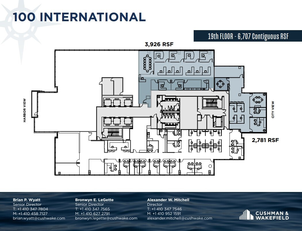 100 International Dr, Baltimore, MD à louer Plan d’étage– Image 1 sur 1
