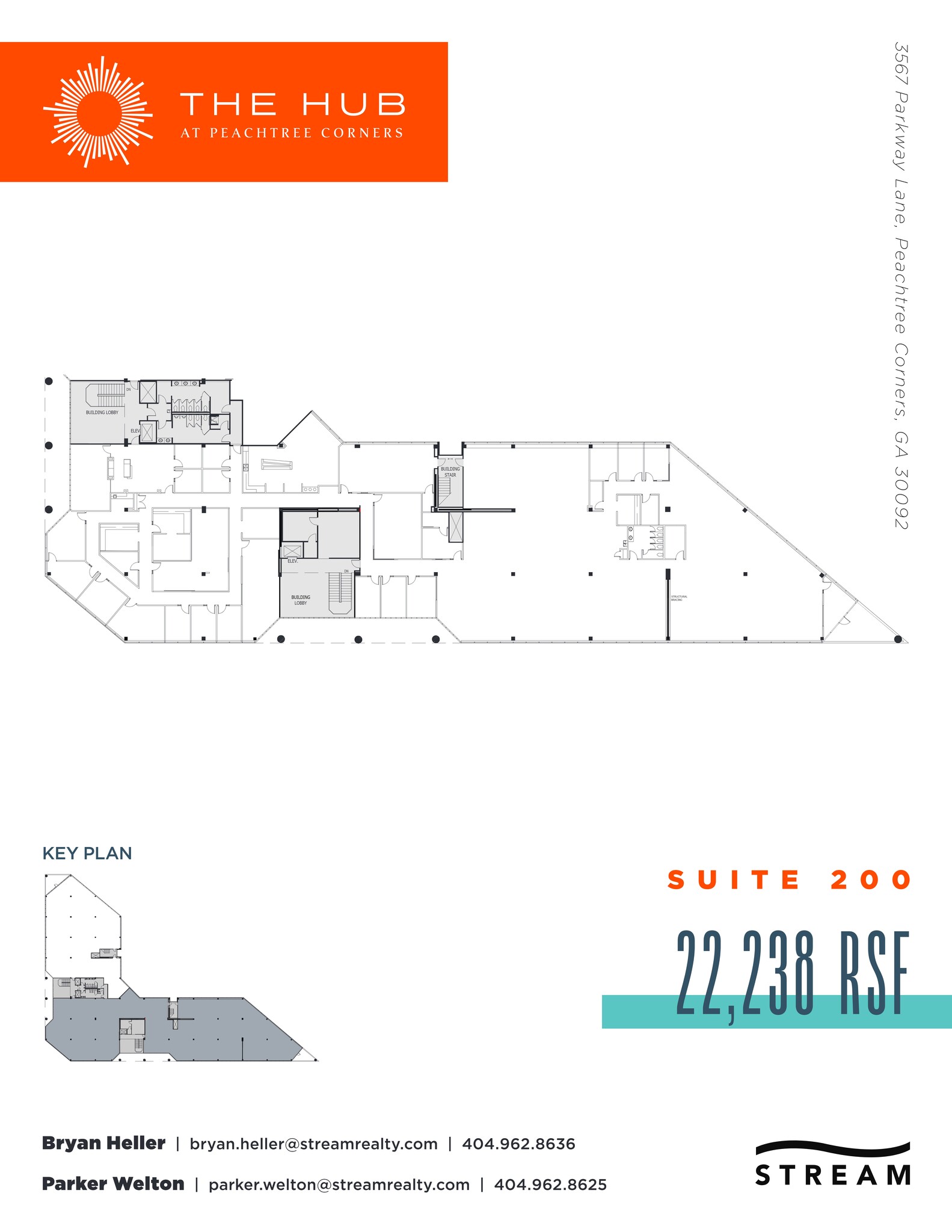 3567 Parkway Ln, Norcross, GA à louer Plan de site– Image 1 sur 2