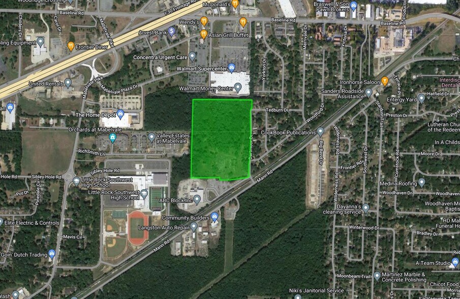 8902 Mann Rd SW, Little Rock, AR à vendre - Aérien – Image 3 sur 3
