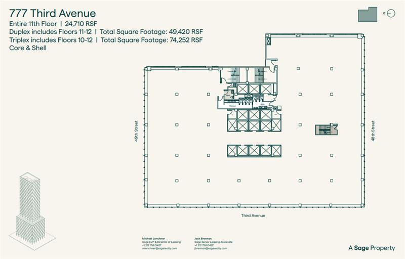 777 Third Ave, New York, NY à louer Plan d’étage– Image 1 sur 1