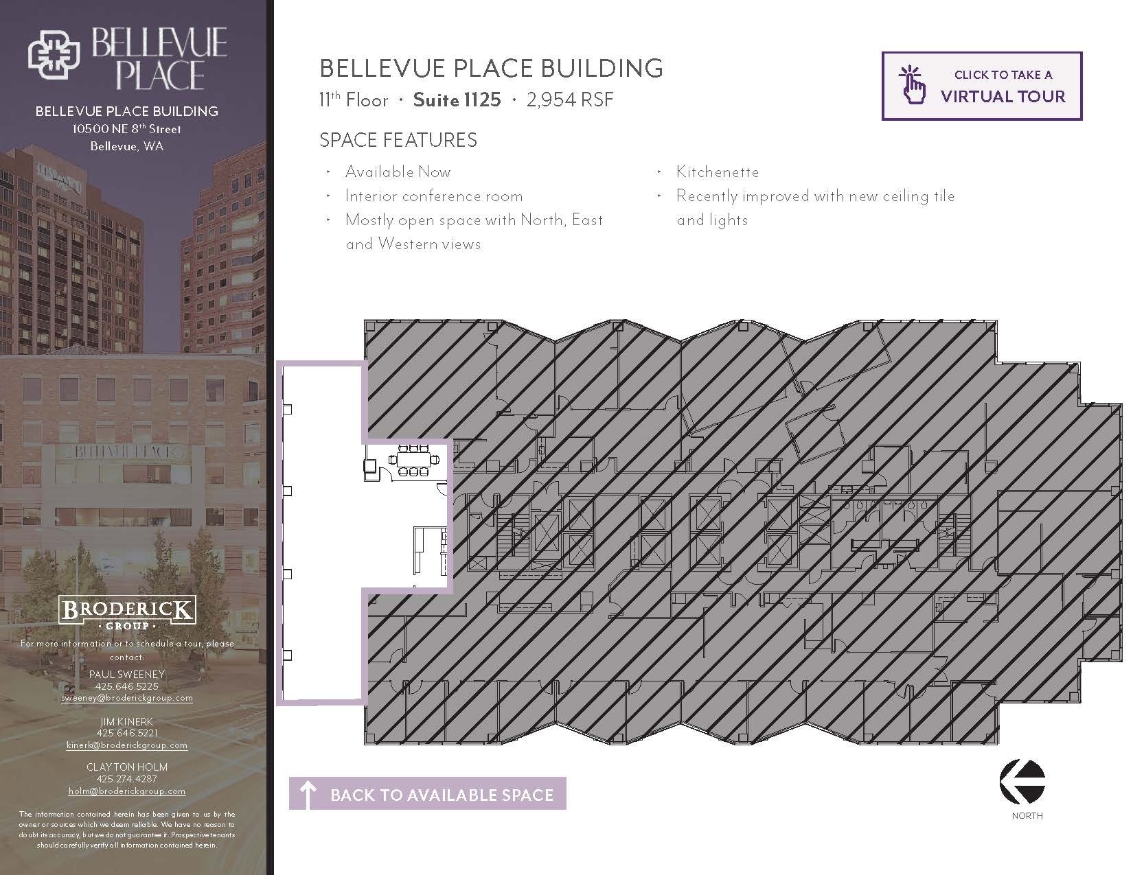10500 NE 8th St, Bellevue, WA à louer Plan d’étage– Image 1 sur 1