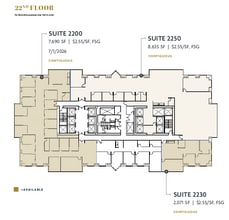 750 B St, San Diego, CA à louer Plan d’étage– Image 1 sur 1