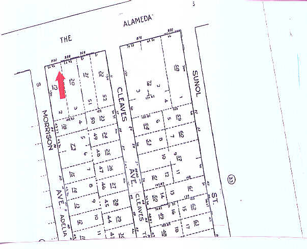 950 The Alameda, San Jose, CA à louer - Plan cadastral – Image 2 sur 5