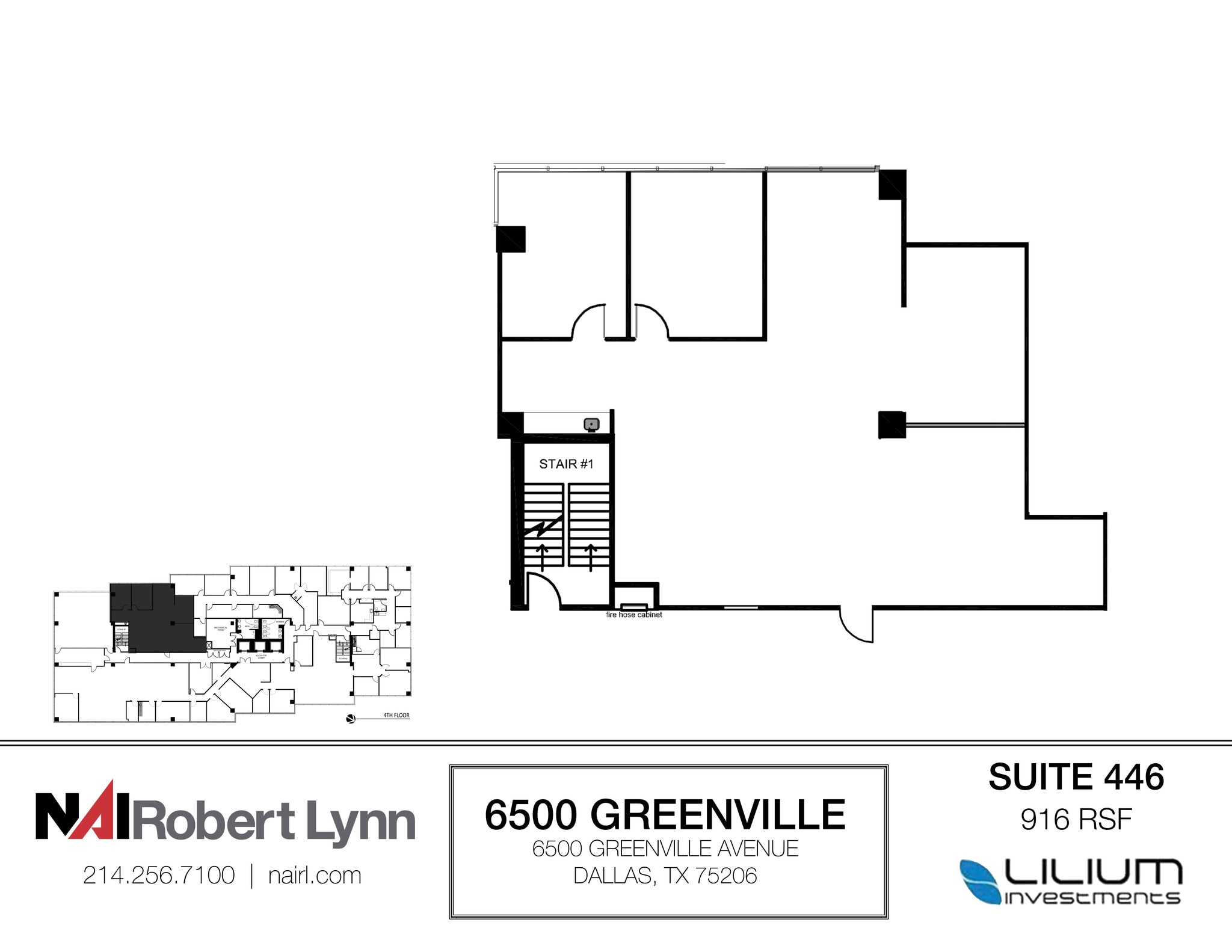 6500 Greenville Ave, Dallas, TX à louer Plan d’étage– Image 1 sur 1