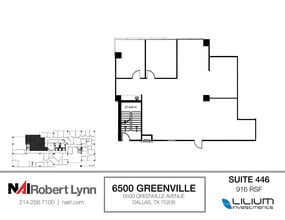 6500 Greenville Ave, Dallas, TX à louer Plan d’étage– Image 1 sur 1