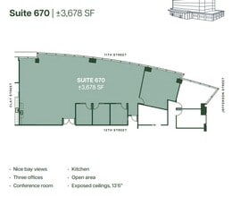 555 12th St, Oakland, CA à louer Plan d’étage– Image 1 sur 1