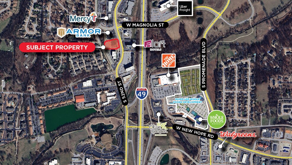 S 52nd st & Horsebarn Rd, Rogers, AR à vendre - Aérien – Image 1 sur 2