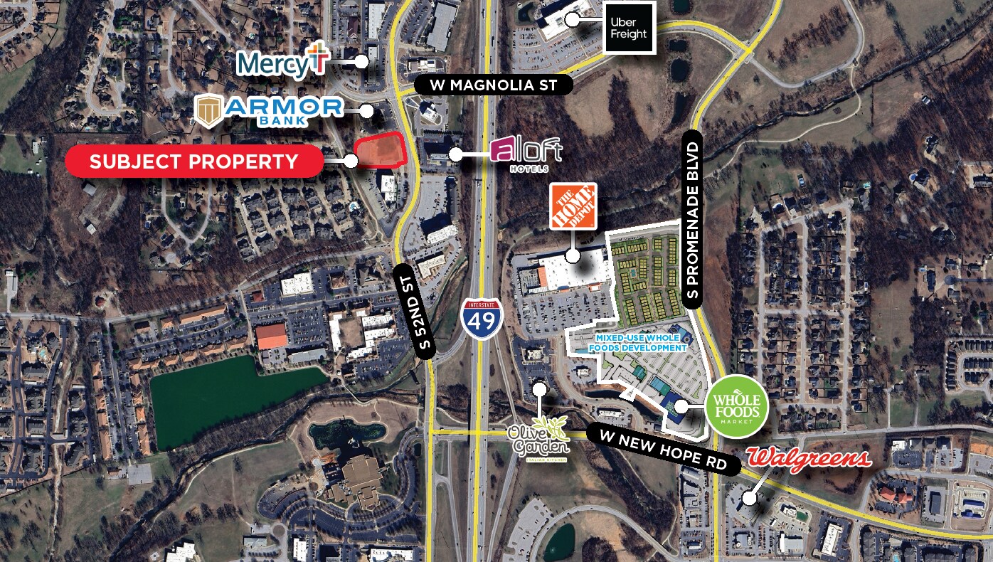 S 52nd st & Horsebarn Rd, Rogers, AR à vendre Aérien– Image 1 sur 3