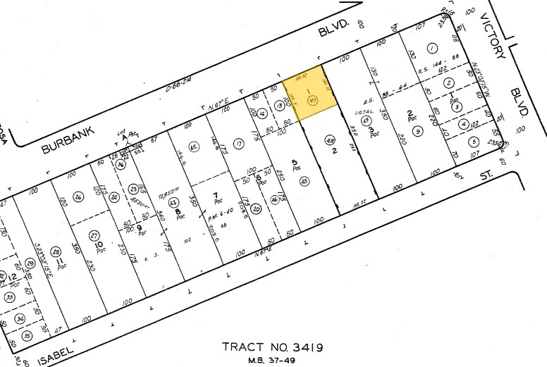 1004-1008 W Burbank Blvd, Burbank, CA à louer - Plan cadastral – Image 2 sur 2