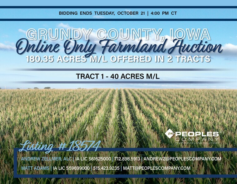 01 310th Street, Conrad, IA à vendre - Photo de l’immeuble – Image 1 sur 10