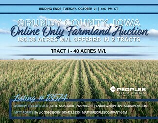 Plus de détails pour 01 310th Street, Conrad, IA - Terrain à vendre