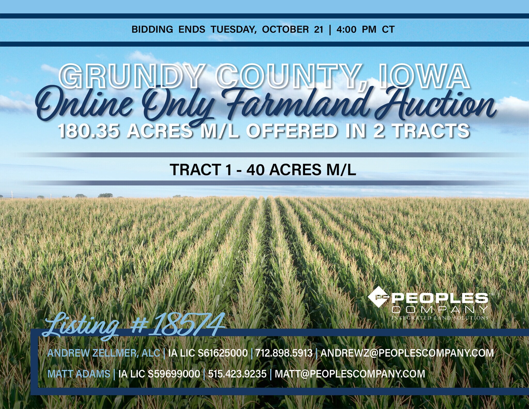 01 310th Street, Conrad, IA à vendre Photo de l’immeuble– Image 1 sur 11