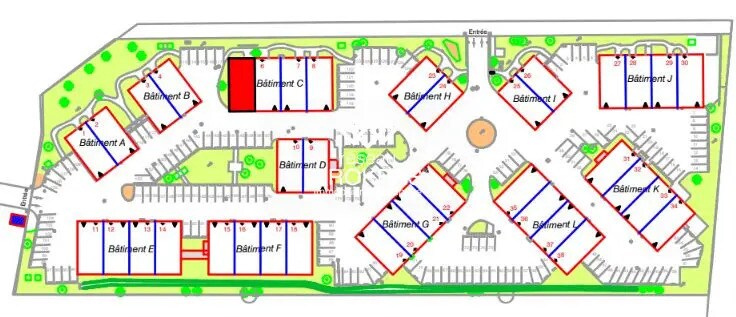 Industriel/Logistique dans Massy à louer Plan de site– Image 1 sur 10