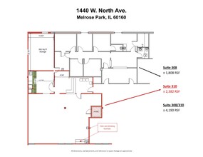 1440 W North Ave, Melrose Park, IL à louer Plan de site– Image 1 sur 1