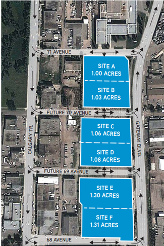 Plus de détails pour 7030 Gateway Blvd, Edmonton, AB - Terrain à louer