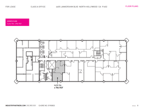 4605 Lankershim Blvd, North Hollywood, CA à louer Plan d’étage– Image 1 sur 1