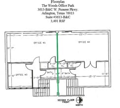 3603-3617 W Pioneer Pky, Arlington, TX à louer Plan d’étage– Image 2 sur 3