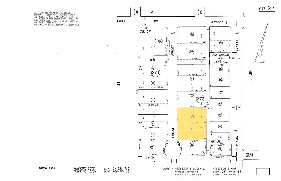540-546 S Rose St, Anaheim, CA à louer - Plan cadastral – Image 3 sur 3