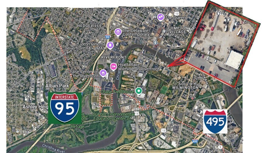601 A St, Wilmington, DE à vendre - Aérien – Image 2 sur 3