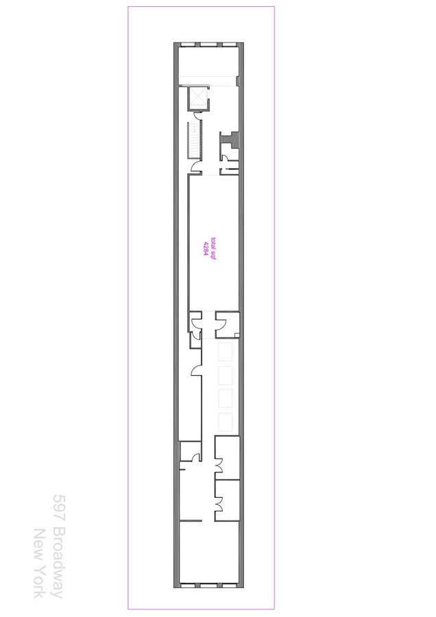 597 Broadway, New York, NY 10012 - Lot Retail -  - Plan d’étage - Image 1 of 11