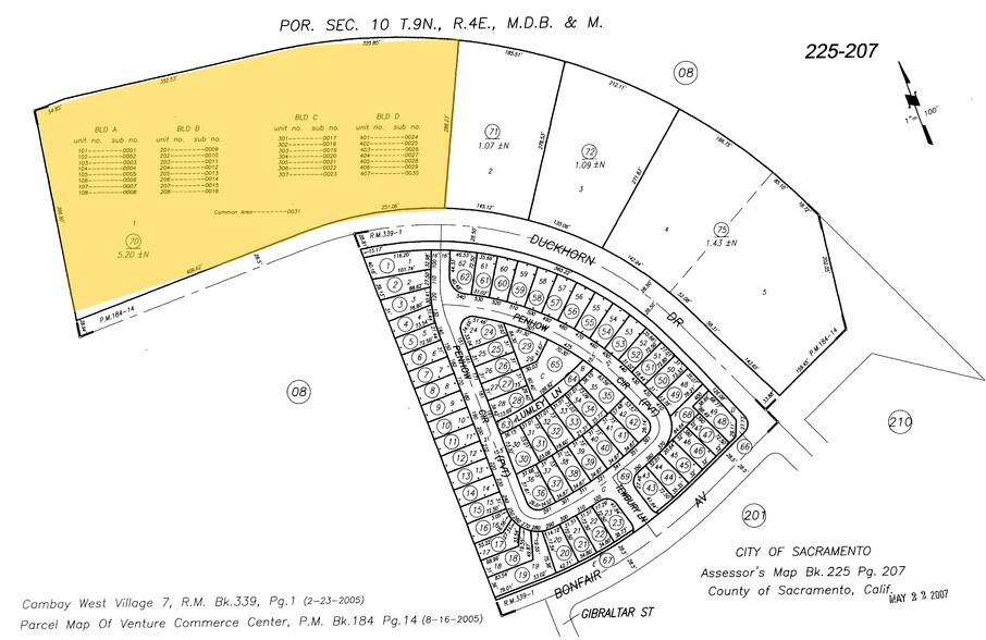 4750-4794 Duckhorn Dr, Sacramento, CA à vendre - Plan cadastral – Image 2 sur 60