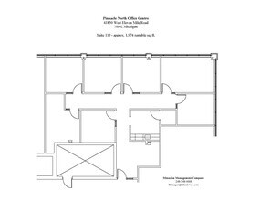 41850 W 11 Mile Rd, Novi, MI à louer Plan d’étage– Image 1 sur 1