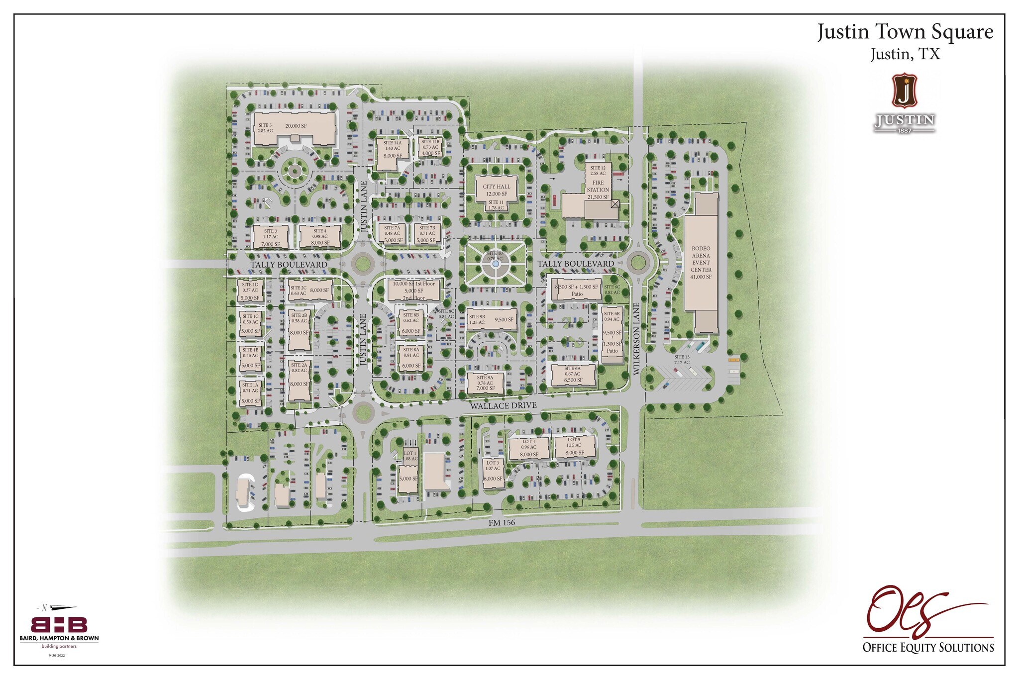 FM 156, Justin, TX à louer Plan de site– Image 1 sur 34