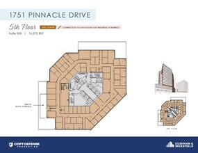 1751 Pinnacle Dr, McLean, VA à louer Plan d’étage– Image 1 sur 1