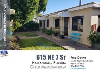Plus de détails pour 615 NE 7th St, Hallandale Beach, FL - Logement à vendre