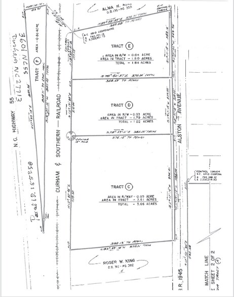 3718 S Alston Ave, Durham, NC à vendre - Plan cadastral – Image 3 sur 3
