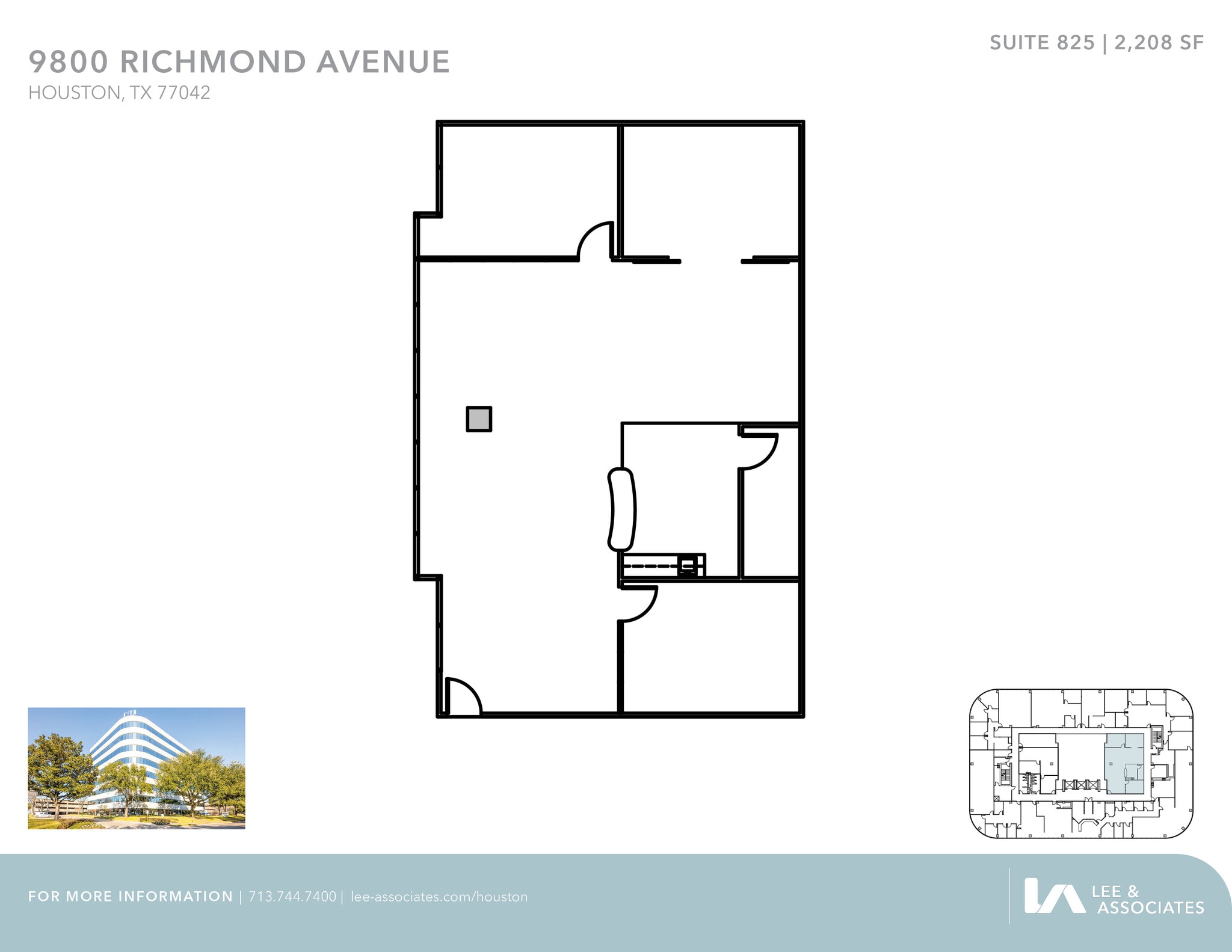 9800 Richmond Ave, Houston, TX à louer Plan d’étage– Image 1 sur 1