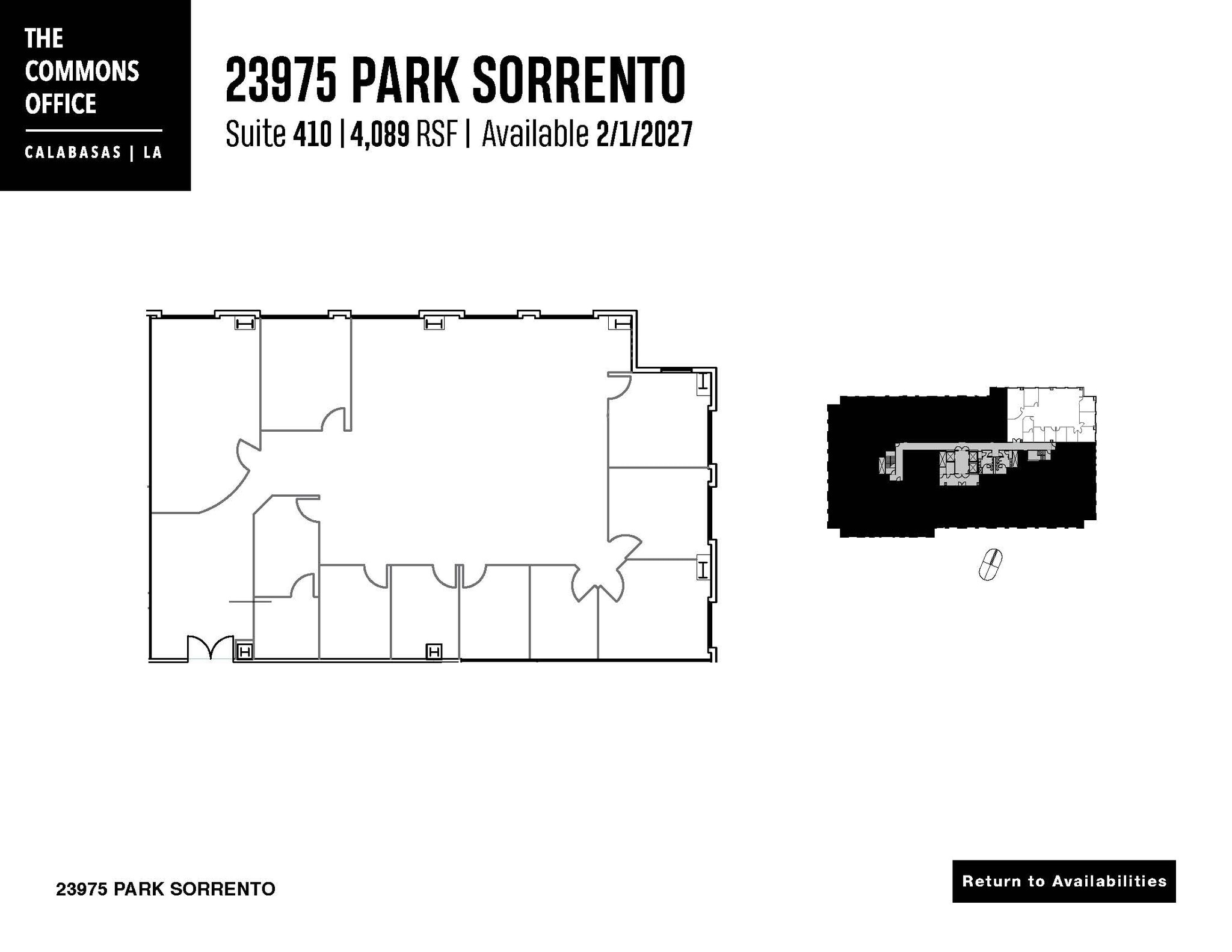 24025 Park Sorrento, Calabasas, CA à louer Plan d’étage– Image 1 sur 1