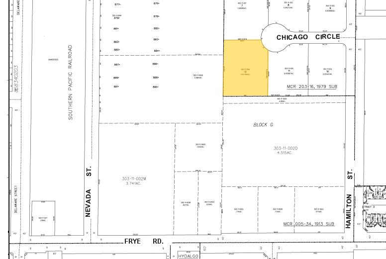 501 E Chicago Cir, Chandler, AZ à louer - Plan cadastral – Image 2 sur 2