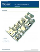 201 City Centre Dr, Mississauga, ON à louer Plan d’étage– Image 1 sur 1