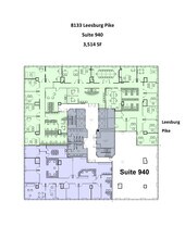 8133 Leesburg Pike, Vienna, VA à louer Plan de site– Image 1 sur 2