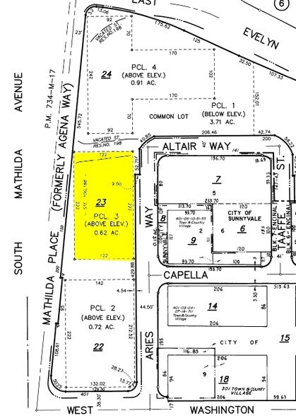 150 Mathilda Pl, Sunnyvale, CA à louer - Plan cadastral – Image 2 sur 5