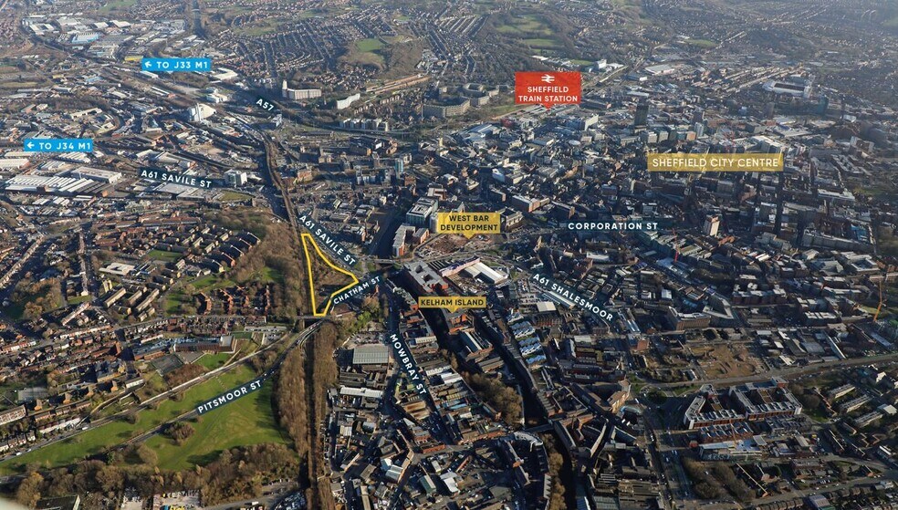Chatham St, Sheffield à vendre - Aérien – Image 3 sur 4