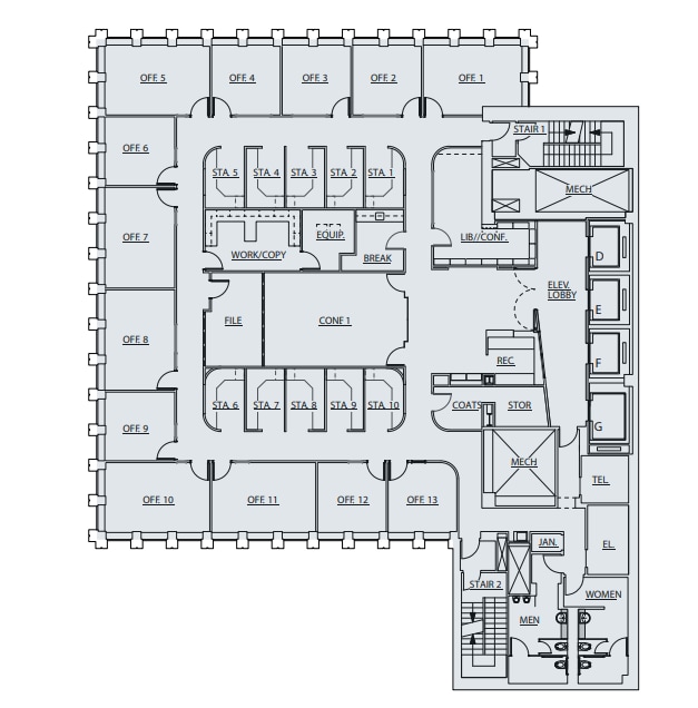 456 Montgomery St, San Francisco, CA à louer Plan d’étage– Image 1 sur 1