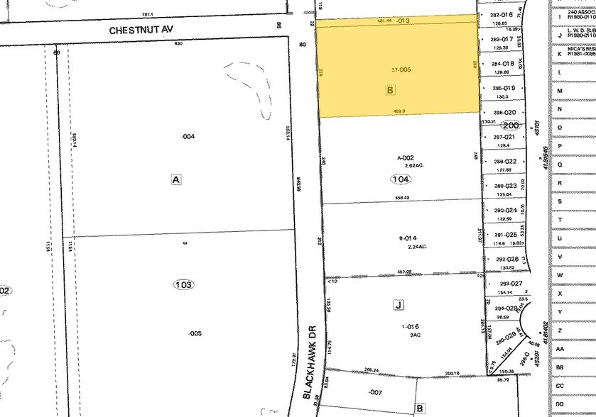 815-835 Blackhawk Dr, Westmont, IL à louer - Plan cadastral – Image 2 sur 10