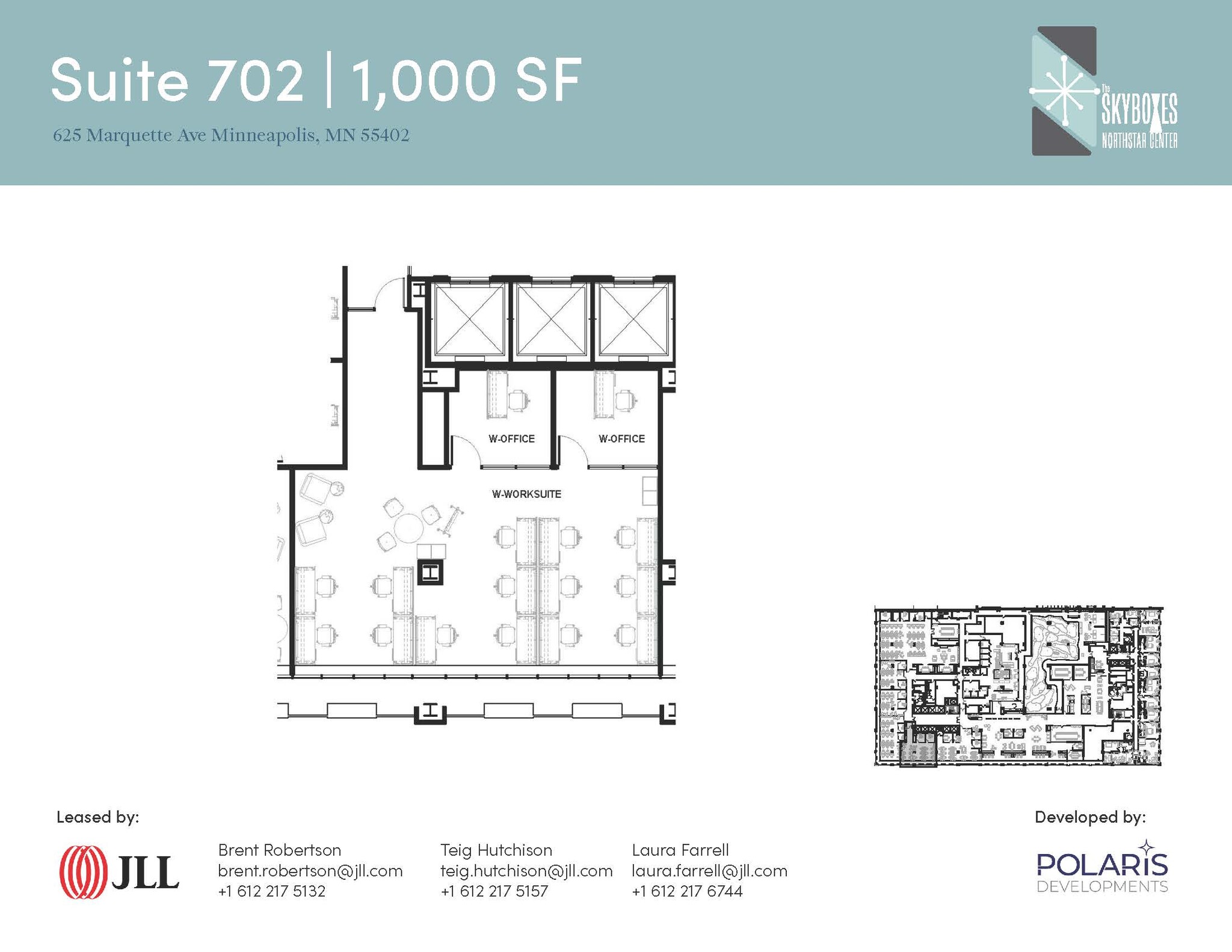 625 Marquette Ave, Minneapolis, MN à louer Plan d’étage– Image 1 sur 1