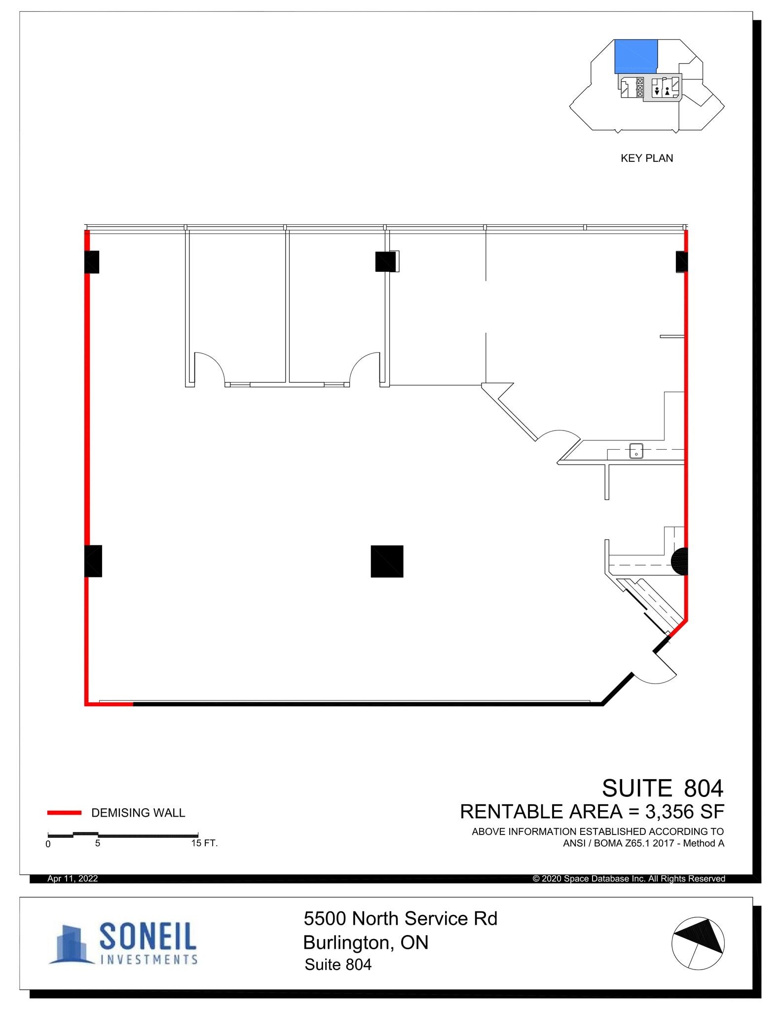 5500 N Service Rd, Burlington, ON à louer Plan de site– Image 1 sur 12