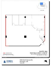 5500 N Service Rd, Burlington, ON à louer Plan de site– Image 1 sur 12